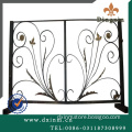 Wrought iron metal garden fence and gate components